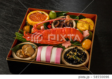 一般的なおせち料理 General Japanese New Year dishes(osechi) 58550096