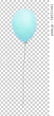 Balloon Light Blue Stock Illustration