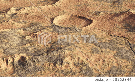 Crater landscape Crater landscape 58552344