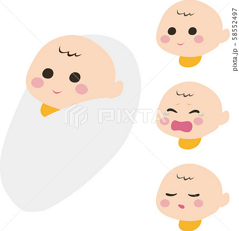 赤ちゃんのイラスト 赤ちゃんのイラスト 58552497