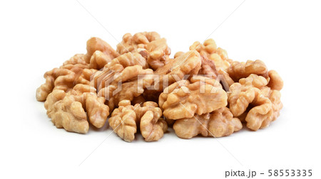 Walnuts isolated on white background Walnuts isolated on white background 58553335