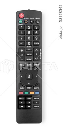 TV remote control isolated on white 58553542