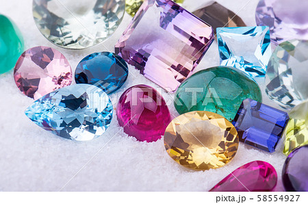 Collection mix colorful of gemstones jewelry. Collection mix colorful of gemstones jewelry. 58554927