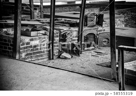 Crematories in a concentration camp 58555319