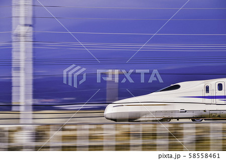 東海道新幹線　車両　流し撮り 58558461