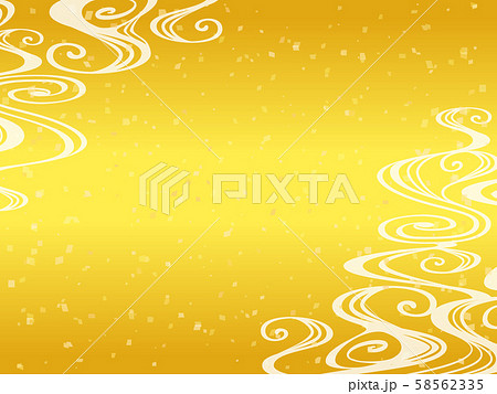 和柄　流水文様　背景 58562335