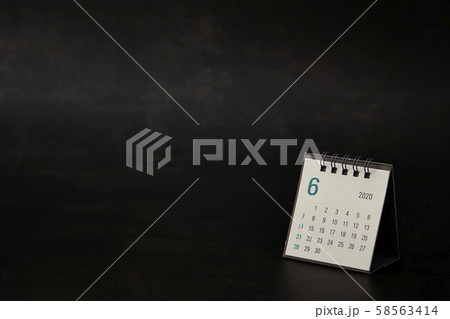 2020年6月　カレンダー 58563414