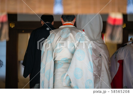 神前結婚式の風景 58565208