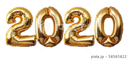Christmas New Year 2020 Numbers Balloons 58565822