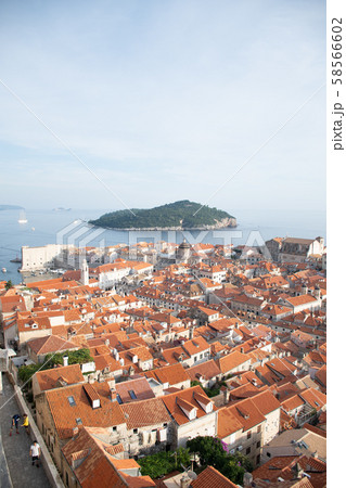 魔女の宅急便の舞台 ドゥブロヴニクの街並みの写真素材