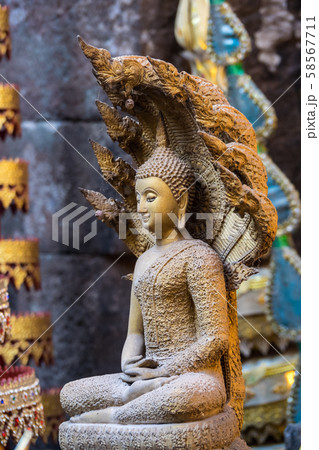 Vat Phou - Wat Phu temple in southern Laos. Vat Phou - Wat Phu temple in southern Laos. 58567711