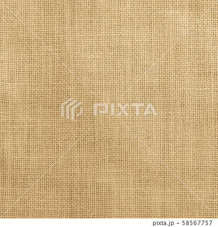 Jute fabric sackcloth burlap texture background yellow cream brown color 58567757