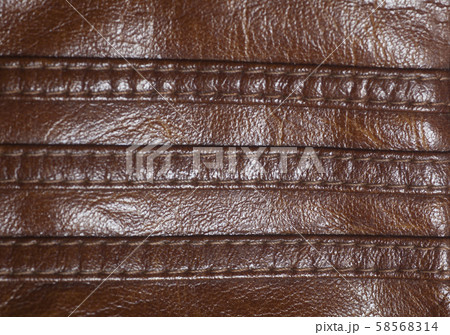 Brown leather with seam background 58568314