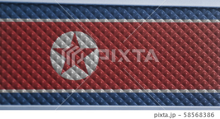 Flag of North Korea on On a Pimples Plastic 58568386