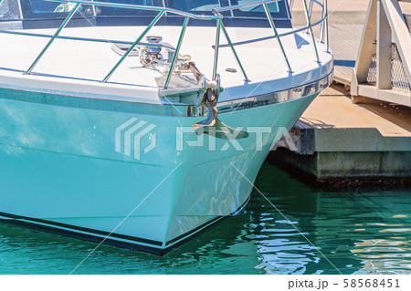 Luxury Vessel Bow In Close Up View Luxury Vessel Bow In Close Up View 58568451