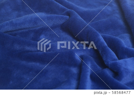 Blue velvet fabric background Blue velvet fabric background 58568477