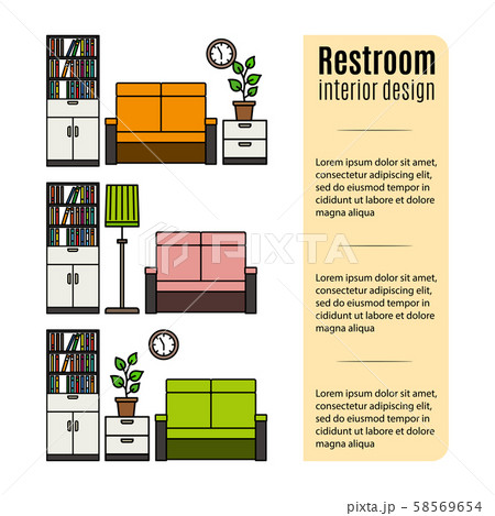 Furniture for restroom infographic Furniture for restroom infographic 58569654