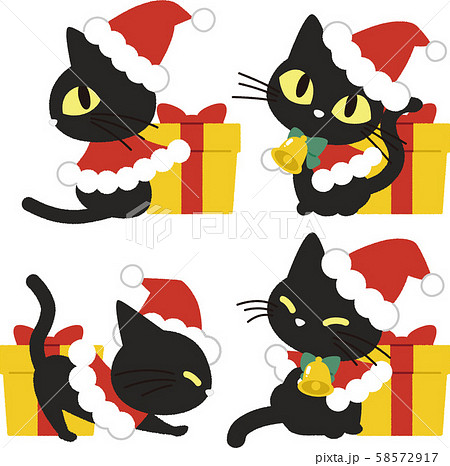 無料ダウンロード クリスマス 猫 イラスト デスクトップ 壁紙 シンプル
