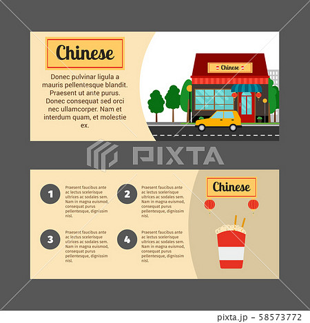Chinese house horizontal flyers 58573772