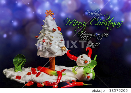 雪だるま スノーマン ゆきだるま 58576206