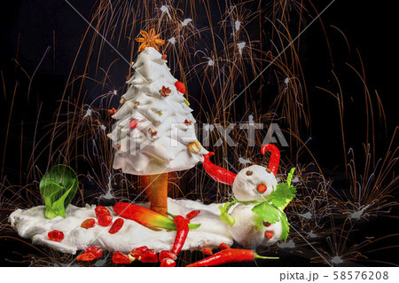 雪だるま スノーマン ゆきだるま 58576208