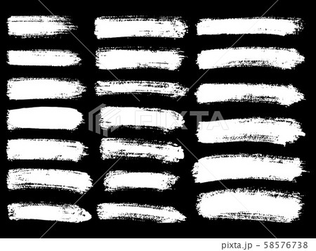 Painted grunge stripes set. 58576738