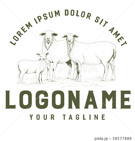 Rustic goat logo 58577889