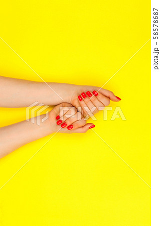 Stylish trendy female manicure. Stylish trendy female manicure. 58578687