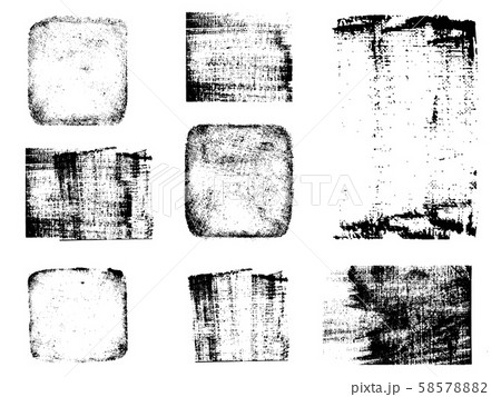 Grunge post stamps collection. Banners, logos, Icons, labels and badges set . Vector distress 58578882
