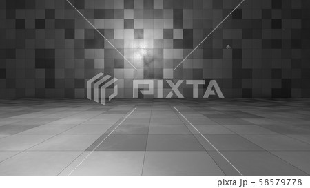 Empty windowless interior. 3D illustration 58579778