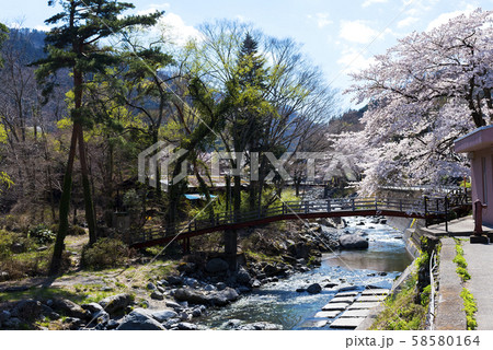 春の山梨県南都留郡道志村 58580164