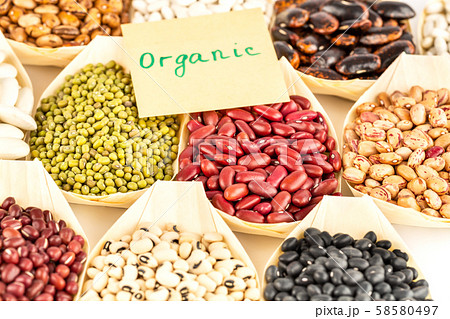 Collection of beans 58580497