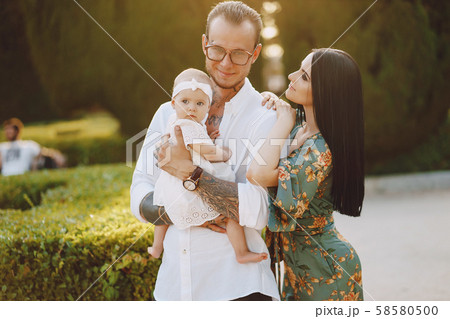 family in a town family in a town 58580500