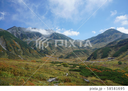 立山　中部山岳国立公園　浄土山　立山三山　雄山　雷鳥沢キャンプ場 58581695