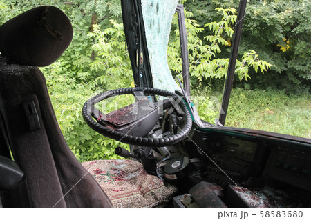 Bus after accident Bus after accident 58583680