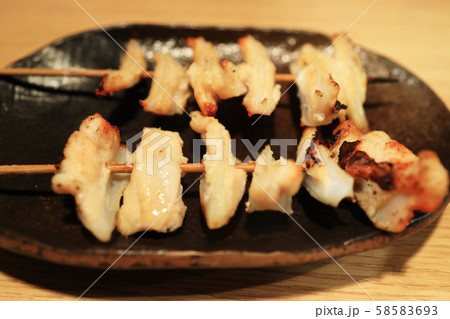 おいしい焼き鳥、ナンコツ 58583693
