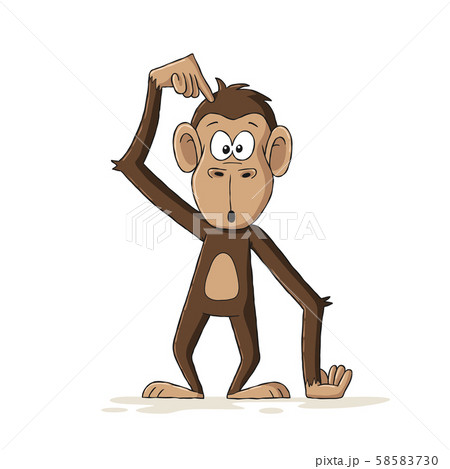 Funny Cartoon Monkey Funny Cartoon Monkey 58583730
