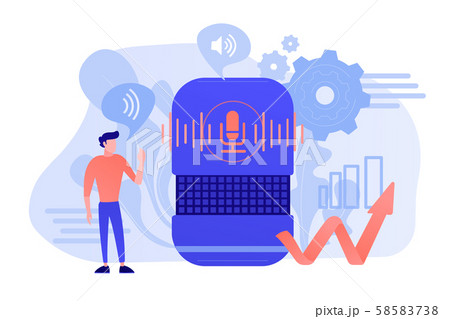 Voice control concept vector illustration. Voice control concept vector illustration. 58583738