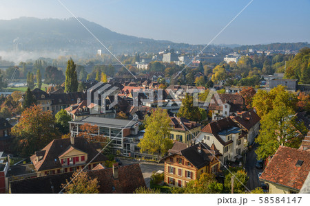 Aerial view of Bern, Switzerland 58584147