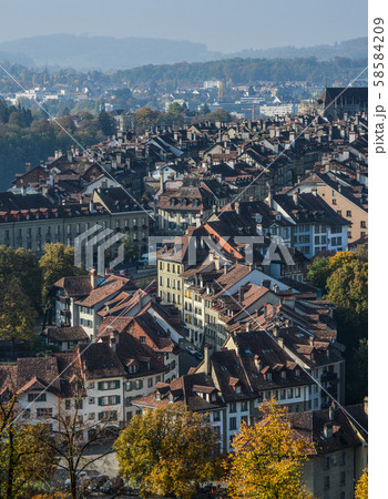 Aerial view of Bern, Switzerland Aerial view of Bern, Switzerland 58584209