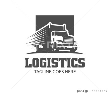 Truck logo template, perfect for cargo, delivery 58584775
