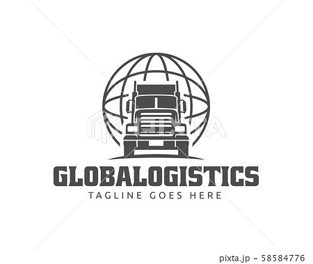 Truck logo template, perfect for cargo, delivery 58584776