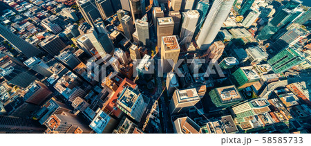 Downtown San Francisco aerial view 58585733