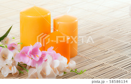 spa still life aromatherapy concept 58586134