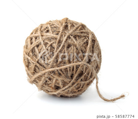 Ball of natural jute twine 58587774
