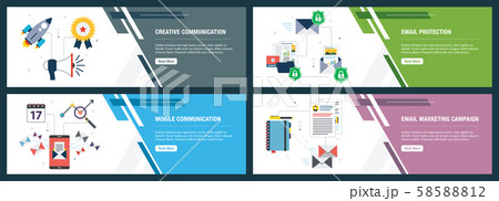 Business communication  and email marketing. 58588812