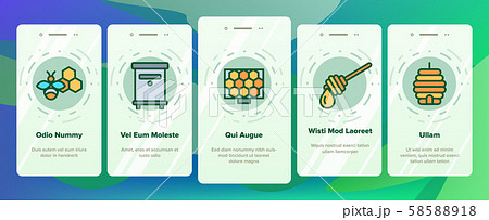 Honeycomb Onboarding Icons Set Vector 58588918