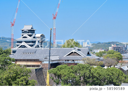 熊本城 復旧工事 熊本城 復旧工事 58590589