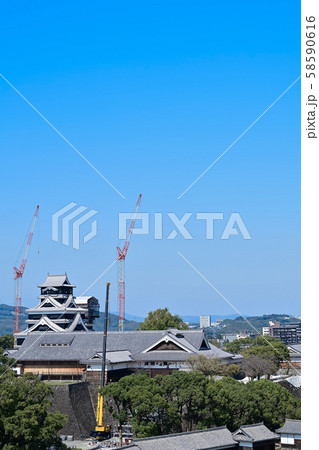 熊本城 復旧工事 熊本城 復旧工事 58590616