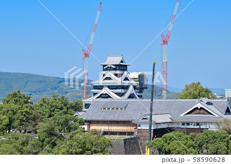熊本城 復旧工事 熊本城 復旧工事 58590628